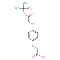 Chemical structure of 2-{4-[2-(tert-butoxy)-2-oxoethoxy]phenoxy}acetic acid - CSSB06645078971