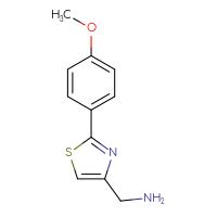 Chemical structure of 1-[2-(4-methoxyphenyl)-1,3-thiazol-4-yl]methanamine - CSSB00000213961