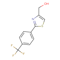 Chemical structure of {2-[4-(trifluoromethyl)phenyl]-1,3-thiazol-4-yl}methanol - CSSB00102650441