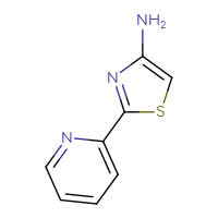 Chemical structure of 2-(pyridin-2-yl)-1,3-thiazol-4-amine - CSSB00000698179