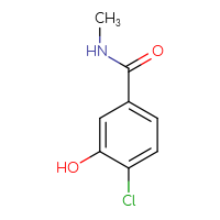 Chemical structure of 4-chloro-3-hydroxy-N-methylbenzamide - CSSB00009886226