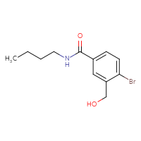 Chemical structure of 4-bromo-N-butyl-3-(hydroxymethyl)benzamide - CSSB06493553342