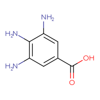 Chemical structure of 3,4,5-triaminobenzoic acid - CSSB00009910198