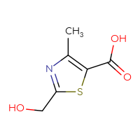 Chemical structure of 2-(hydroxymethyl)-4-methyl-1,3-thiazole-5-carboxylic acid - CSSB00013315158
