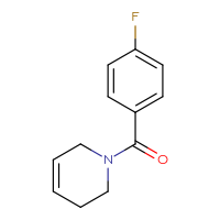 Chemical structure of 1-(4-fluorobenzoyl)-1,2,3,6-tetrahydropyridine - CSSB00013247113