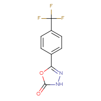 Chemical structure of 5-[4-(trifluoromethyl)phenyl]-2,3-dihydro-1,3,4-oxadiazol-2-one - CSSB00005837368