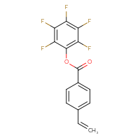 Chemical structure of 2,3,4,5,6-pentafluorophenyl 4-ethenylbenzoate - CSSB06741677696