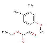 Chemical structure of ethyl 2-(2-methoxy-4,5-dimethylphenyl)-2-oxoacetate - CSSB03560431891