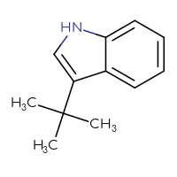 Chemical structure of 3-tert-butyl-1H-indole - CSSB00009927734