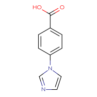 Chemical structure of 4-(1H-imidazol-1-yl)benzoic acid - CSSB00000234958