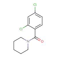 Chemical structure of 1-(2,4-dichlorobenzoyl)piperidine - CSSB00000251827