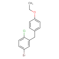 Chemical structure of 4-bromo-1-chloro-2-[(4-ethoxyphenyl)methyl]benzene - CSSB00015189845