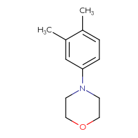 Chemical structure of 4-(3,4-dimethylphenyl)morpholine - CSSB00010356673