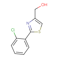 Chemical structure of [2-(2-chlorophenyl)-1,3-thiazol-4-yl]methanol - CSSB00011315699