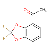Chemical structure of 1-(2,2-difluoro-2H-1,3-benzodioxol-4-yl)ethan-1-one - CSSB00000069352
