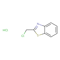 Chemical structure of 2-(chloromethyl)-1,3-benzothiazole hydrochloride - CSSB00015183024