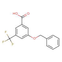 Chemical structure of 3-(benzyloxy)-5-(trifluoromethyl)benzoic acid - CSSB00010245469