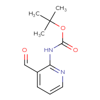 Chemical structure of tert-butyl N-(3-formylpyridin-2-yl)carbamate - CSSB00000692403