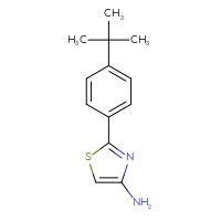 Chemical structure of 2-(4-tert-butylphenyl)-1,3-thiazol-4-amine - CSSB00010255677