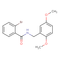 Chemical structure of 2-bromo-N-[(2,5-dimethoxyphenyl)methyl]benzamide - CSSB00105589302
