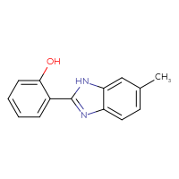 Chemical structure of 2-(6-methyl-1H-1,3-benzodiazol-2-yl)phenol - CSSB00000489964