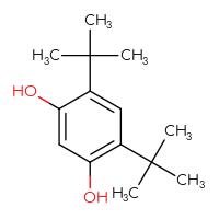 Chemical structure of 4,6-di-tert-butylbenzene-1,3-diol - CSSB00000043435