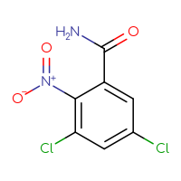 Chemical structure of 3,5-dichloro-2-nitrobenzamide - CSSB00015758333