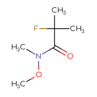 Chemical structure of 2-fluoro-N-methoxy-N,2-dimethylpropanamide - CSSB00013150874