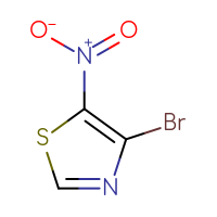 Chemical structure of 4-bromo-5-nitro-1,3-thiazole - CSSB00015268779