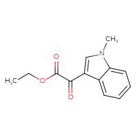 Chemical structure of ethyl 2-(1-methyl-1H-indol-3-yl)-2-oxoacetate - CSSB00102655032