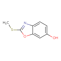 Chemical structure of 2-(methylsulfanyl)-1,3-benzoxazol-6-ol - CSSB00009867062