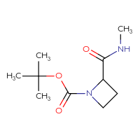 Chemical structure of tert-butyl 2-(methylcarbamoyl)azetidine-1-carboxylate - CSSB00010592969