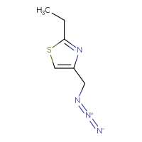 Chemical structure of 4-(azidomethyl)-2-ethyl-1,3-thiazole - CSSB00000692166