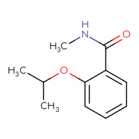 Chemical structure of N-methyl-2-(propan-2-yloxy)benzamide - CSSB00000063611