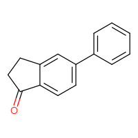 Chemical structure of 5-phenyl-2,3-dihydro-1H-inden-1-one - CSSB00012354241