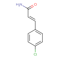 Chemical structure of (2E)-3-(4-chlorophenyl)prop-2-enamide - CSSB00016269395