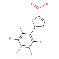 Chemical structure of 5-(2,3,4,5,6-pentafluorophenyl)thiophene-2-carboxylic acid - CSSB00008317017