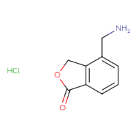 Chemical structure of 4-(aminomethyl)-1,3-dihydro-2-benzofuran-1-one hydrochloride - CSSB06744595209