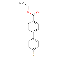 Chemical structure of ethyl 4'-fluoro-[1,1'-biphenyl]-4-carboxylate - CSSB00102607202