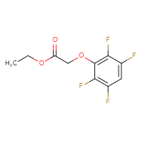 Chemical structure of ethyl 2-(2,3,5,6-tetrafluorophenoxy)acetate - CSSB00000257960
