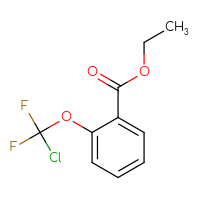 Chemical structure of ethyl 2-(chlorodifluoromethoxy)benzoate - CSSB14956304320