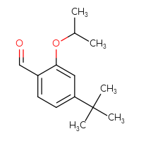 Chemical structure of 4-tert-butyl-2-(propan-2-yloxy)benzaldehyde - CSSB00034204137