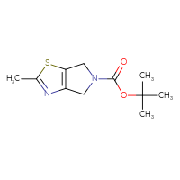 Chemical structure of tert-butyl 2-methyl-4H,5H,6H-pyrrolo[3,4-d][1,3]thiazole-5-carboxylate - CSSB00116864146