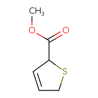 Chemical structure of methyl 2,5-dihydrothiophene-2-carboxylate - CSSB06656036764