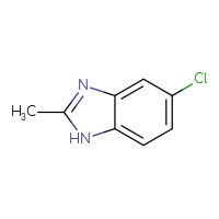 Chemical structure of 5-chloro-2-methyl-1H-1,3-benzodiazole - CSSB00000179159