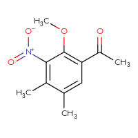 Chemical structure of 1-(2-methoxy-4,5-dimethyl-3-nitrophenyl)ethan-1-one - CSSB00010163099