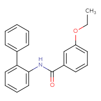 Chemical structure of N-{[1,1'-biphenyl]-2-yl}-3-ethoxybenzamide - CSSB00046165460