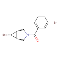Chemical structure of (1R,5S,6R)-6-bromo-3-(3-bromobenzoyl)-3-azabicyclo[3.1.0]hexane - CSSB07052091959