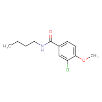 Chemical structure of N-butyl-3-chloro-4-methoxybenzamide - CSSB00046520294