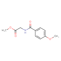 Chemical structure of methyl 2-[(4-methoxyphenyl)formamido]acetate - CSSB00000149788